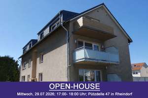 OPEN-HOUSE am 29.07.:Gemütliche, preislich attraktive 3-Zimmer-Dachgeschoss-Wohnung in Rheind