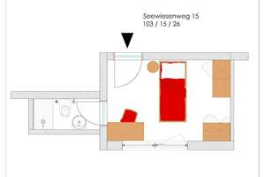 Einzelzimmer-Apartment möbliert im Erdgeschoss mittig links – Seewiesenweg 15, 69124 Kirchheim, Heidelberg – Vorschaubild 7