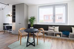 Fully-furnished studio apartment in Münster city centre | All-inclusive rent | POHA House – Bremer Platz 50-52, 48155 Hansaplatz, Münster – Vorschaubild 3