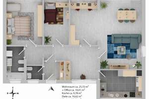Offenes Wohnen mit über 20 m² Süd-Balkon, Lift und flexibler Raumaufteilung in ruhiger Lage Nähe OEZ – Die vollständige Adresse der Immobilie erhältst du vom Anbieter., 80993 Alt-Moosach, München – Vorschaubild 20