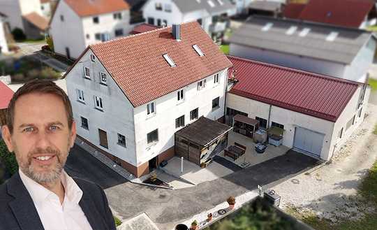 Wohnhaus mit Dachstudio, Werkstatt, Büros und KFZ-Halle – vielseitiges Anwesen auf 1.253 m²