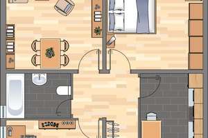 Lichtdurchflutete 3-Zimmer-Wohnung in Velbert – Heidekamp 1, 42549 Velbert-Mitte, Velbert – Vorschaubild 7