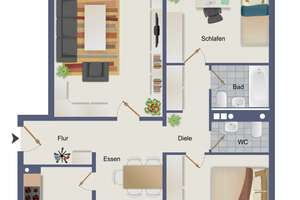 3,5-Zi.-Wohnung in Darmstadt Kranichstein zu verkaufen – Die vollständige Adresse der Immobilie erhältst du vom Anbieter., 64289 Kranichstein, Darmstadt – Vorschaubild 1