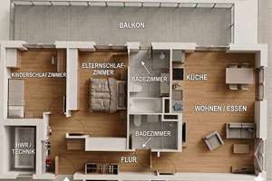 Urbaner Wohnkomfort: Hochwertige 3-Zimmer-Wohnung mit Balkon, Bad en Suite & moderner Ausstattung – Die vollständige Adresse der Immobilie erhältst du vom Anbieter., 80804 Münchner Freiheit, München – Vorschaubild 10