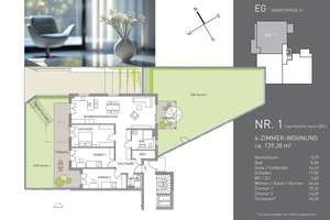 Exklusive 4-Zimmer-Wohnung mit Terrasse und Gartenanteil – 79104 Herdern-Nord, Freiburg im Breisgau – Vorschaubild 2