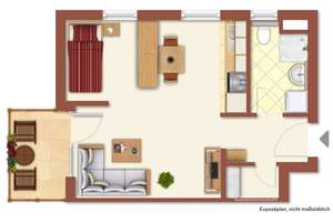 Sonniges 1-Zimmer-Appartement in schöner Wohnlage - frei! – Die vollständige Adresse der Immobilie erhältst du vom Anbieter., 73249 Wernau (Neckar) – Vorschaubild 13