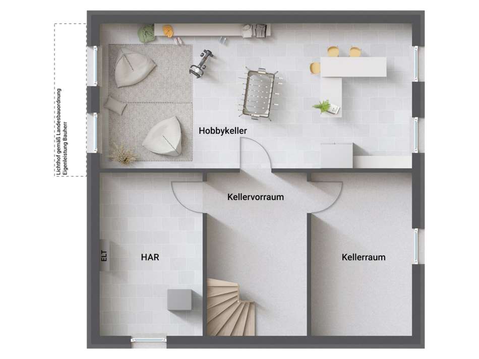 Grundriss SW Wohnkeller