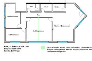 Schöne möblierte 4-5 Zimmerwohnung mit separatem Eingang und eigenem Gartenanteil – Frankfurter Str. 307, 51147 Wahn, Köln – Vorschaubild 25