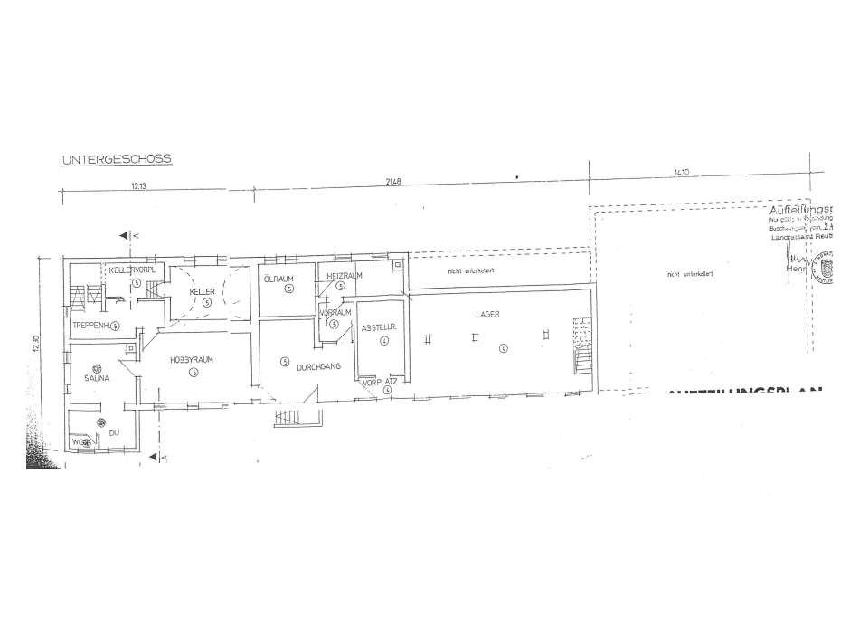 Grundriss UG