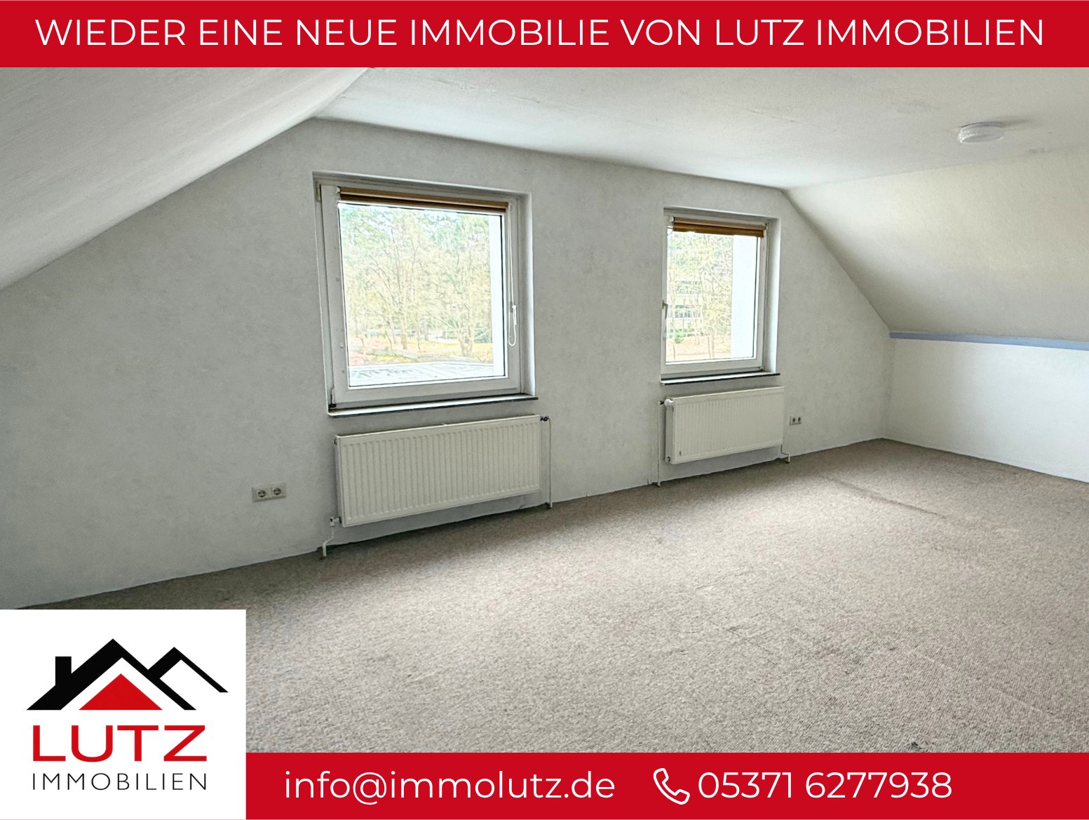 *TOP DEAL* Dachgeschoss Wohnung in Innenstadtnähe von Gifhorn INKL. GARAGE, Gifhorn Kreis – Bild 1