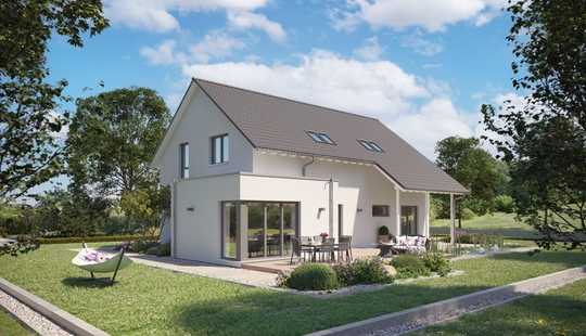 Bild von Hier wohnen zwei Familien wie in einem Doppelhaus