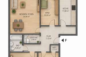 Zentrale Gehobene 4 Zimmer Wohnung – Die vollständige Adresse der Immobilie erhältst du vom Anbieter., 41061 Westend, Mönchengladbach – Vorschaubild 24