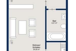 Wohnen mit Charakter: Kompakte 1-Zimmer-Wohnung in München – Die vollständige Adresse der Immobilie erhältst du vom Anbieter., 80937 Am Hart, München – Vorschaubild 3