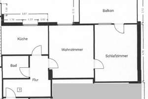 2 Zimmer-Wohnung mit Balkon in Düsseldorf-Rath