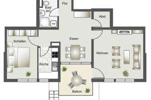 Charmante 3-Zimmer-Wohnung mit Sonnenbalkon – Ihr neues Zuhause in Reutlingen – Pestalozziestrasse 93, 72762 Reutlingen-Mitte, Reutlingen – Vorschaubild 4