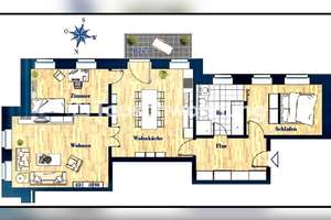 Tauschwohnung: Altbauwohnung mit Flügeltüren, Stuck, hohe Decken, Balkon – Karl 1, 4105 Zentrum-Nord, Leipzig – Vorschaubild 5