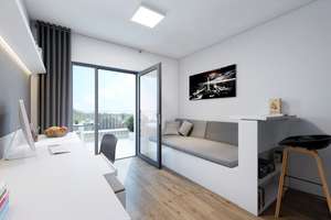 Modernes Studentenapartment mit 2 Dachterrassen
