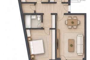 Gepflegte 3-Zimmer-Wohnung, Loggia, Tiefgaragenstellplatz in Augsburg-Lechhausen – Die vollständige Adresse der Immobilie erhältst du vom Anbieter., 86167 Lechhausen-West, Augsburg – Vorschaubild 16