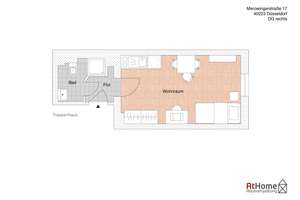 Charmantes 1-Zimmer-Dachgeschoss-Apartment in Uni-Nähe – Düsseldorf-Unterbilk zu vermieten – Merowingerstr.  17, 40223 Bilk, Düsseldorf – Vorschaubild 6