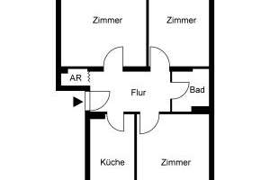 Erstbezug nach Modernisierung. 3 Zi-Wohnung in ruhiger und grüner Lage, Langenhorn – Diekwisch 5, 22419 Langenhorn, Hamburg – Vorschaubild 2