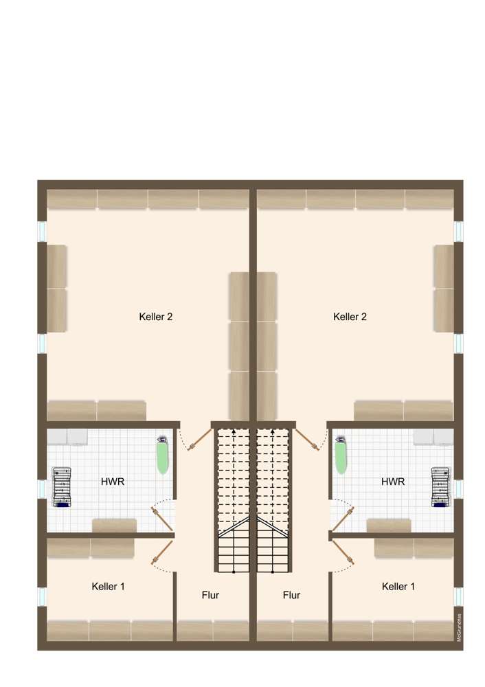 Untergeschoss Grundriss aus de
