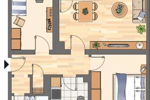 Charmante 3-Zimmer-Etagenwohnung in Unna – 60 m² mit Badewanne und Laminatboden – Dorotheenstraße 15, 59425 Unna – Vorschaubild 2