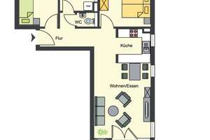 Schöne 3 Zimmerwohnung mit Balkon – Am Rohrbach 32, 69126 Rohrbach, Heidelberg – Vorschaubild 3