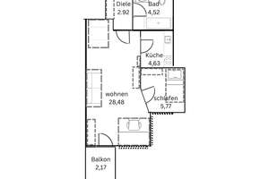Lichtdurchflutete 1,5-Z. Wohnung mit Balkon, Aufzug & Tiefgaragenstellplatz in ruhiger Wohnanlage – Die vollständige Adresse der Immobilie erhältst du vom Anbieter., 86169 Hammerschmiede, Augsburg – Vorschaubild 8