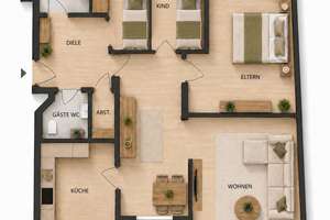 AIGNER - Weitläufige 4-Zimmer-Wohnung mit durchdachtem Grundriss! – Die vollständige Adresse der Immobilie erhältst du vom Anbieter., 81677 Parkstadt, München – Vorschaubild 8