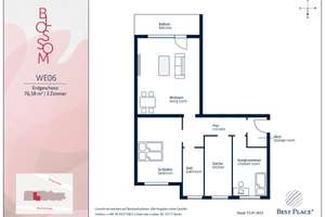 Investment in Lage und Qualität: 3-Zimmer-Balkonwohnung, solide vermietet, gepflegtes Wohnhaus – Blumenweg 2, 12105 Mariendorf, Berlin – Vorschaubild 9