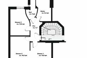 Schöne 3-Zimmer-Wohnung  mit 2 Balkonen und Garage im Hinterhof in Hamburg Eppendorf – Hamburg – Vorschaubild 1