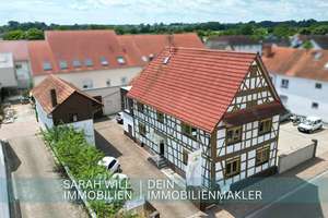 Charmantes, modernisiertes Fachwerkhaus mit Ausbaupotenzial, Scheune und 8 Stellplätzen in Neuburg – Die vollständige Adresse der Immobilie erhältst du vom Anbieter., 76776 Neuburg am Rhein – Vorschaubild 1