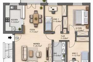 4-Zimmer-Wohnung mit Weitblick ins Grüne und Abendsonne – Deutschenbaurstraße 35c, 86157 Pfersee-Nord, Augsburg – Vorschaubild 11