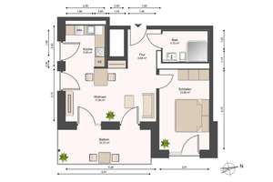 107 neue Mietwohnungen inkl. Einbauküche / H1-02-13 | 2-Zi. II | 2.OG | Balkon mit Ostausrichtung – Max-Planck-Straße 16, 14473 Südliche Innenstadt, Potsdam – Vorschaubild 59