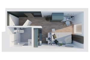 THE FIZZ Ludwigshafen - Mannheim – Vollmöblierte Single Apartments für Studierende – 67061 Süd, Ludwigshafen am Rhein – Vorschaubild 18