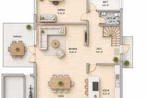 Platz für die Familie – 155 qm, 6 Zimmer, zentral und ruhig am Waldrand – Kiebitzweg 17, 28857 Syke – Vorschaubild 3