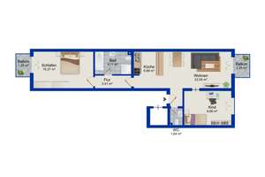 Attraktive Kapitalanlage: 3-Zimmer-Wohnung mit Perspektive in Erfurt – flexibel nutzbar – Die vollständige Adresse der Immobilie erhältst du vom Anbieter., 99092 Frienstedt, Erfurt – Vorschaubild 4