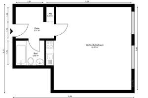 Charmantes 1-Zimmer-Apartment mit 40 m² in Hannover – Die vollständige Adresse der Immobilie erhältst du vom Anbieter., 30179 Vahrenheide, Hannover – Vorschaubild 11