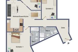 Bezugsfreie 3/4-Zimmer-Wohnung mit Balkon: Toplage nahe Ku’damm & Winterfeldplatz – Die vollständige Adresse der Immobilie erhältst du vom Anbieter., 10785 Mitte (Ortsteil), Berlin – Vorschaubild 21