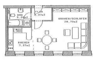 Charmantes 1-Zimmer Apartment in zentraler Lage von Chemnitz – Die vollständige Adresse der Immobilie erhältst du vom Anbieter., 9112 Kaßberg, Chemnitz – Vorschaubild 11