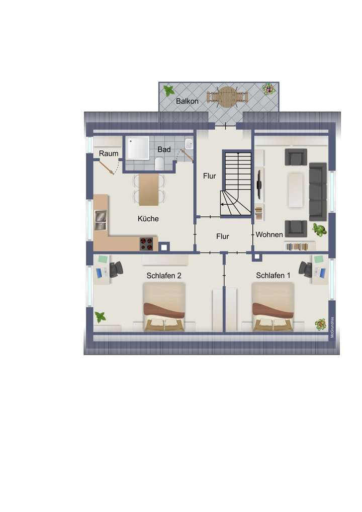 Grundriss Dachgeschoss