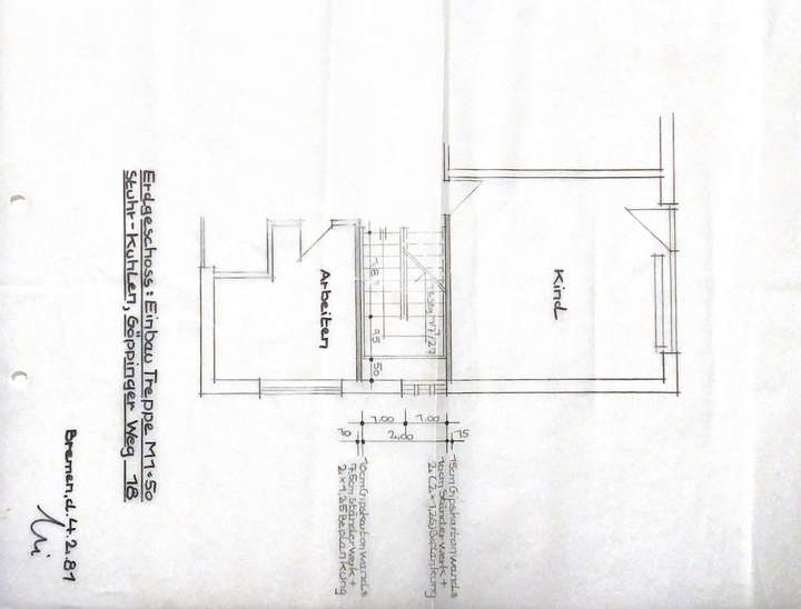 Grundriss EG ab 1969