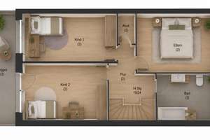 Wohnen auf zwei Ebenen – Großzügige Maisonette in Aachen-Eilendorf – 52080 Eilendorf, Aachen – Vorschaubild 5