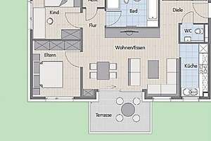 Hochwertige 3-Zimmer-Erdgeschosswohnung  in Vaihingen frei ab 01.07.2026! – Seerosenstraße 52 + 54, 70563 Vaihingen-Mitte, Stuttgart – Vorschaubild 1