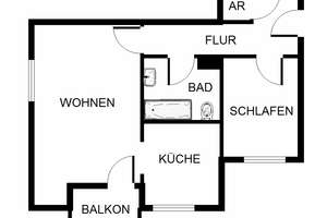 Schöne 2-Zimmer-Wohnung nur mit  WBS – Froschlake 22, 44379 Marten, Dortmund – Vorschaubild 6