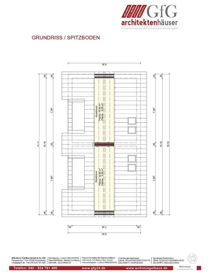 Grundriss Spitzboden Jubile Gf