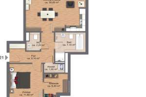 Attraktive 2 Zimmer Terrassen Wohnung im Mühlenquartier, Hamburg – Königsreihe 14 a, 22041 Wandsbek (Ortsteil), Hamburg – Vorschaubild 4