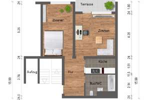 650 € - 50 m² - 2 Zi. – Sachsenstraße 7, 75177 Nordstadt, Pforzheim – Vorschaubild 9