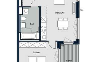Katip | Attraktive 2-Zimmer-Wohnung mit Balkon und Tiefgarage in München-Lochhausen *neuwertig – Die vollständige Adresse der Immobilie erhältst du vom Anbieter., 81249 Lochhausen, München – Vorschaubild 32