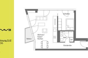 WOHNEN AN DER SPREE: Cityapartment in Berlins ikonischem WAVE mit Einbauküche + Balkon – Stralauer Allee 14a, 10245 Friedrichshain, Berlin – Vorschaubild 2
